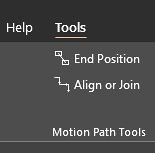 Motion Path Tools shows up in the Tools tab of the Ribbon
