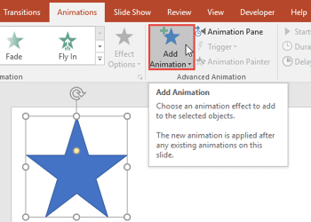 Adding Animation in PowerPoint 2016 for Windows