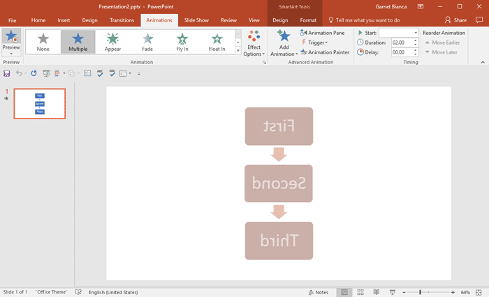 Apply Two or More Animations to One Object at the Same Time in PowerPoint