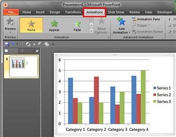 Learn PowerPoint 2010: Animate Charts
