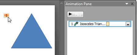 Slide object with animation applied