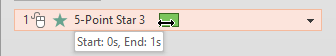 Animation bar displays animation start and end times as a tool tip Animation bar displays animation start and end times as a tool tip