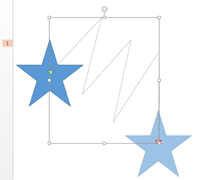 Custom Motion Path drawn Custom Motion Path drawn
