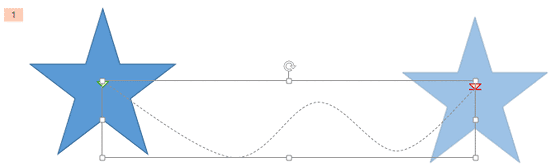 Custom Motion Path fine-tuned in Edit Points mode Custom Motion Path fine-tuned in Edit Points mode