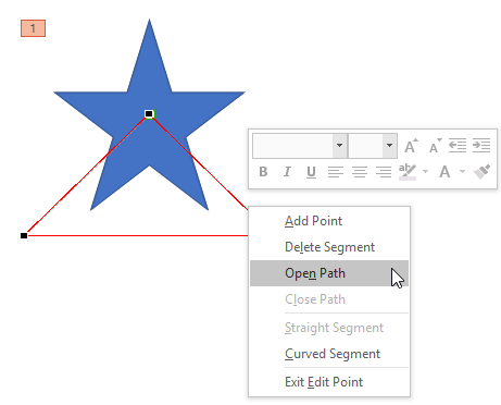 Closed motion path can be turned into an Open Path