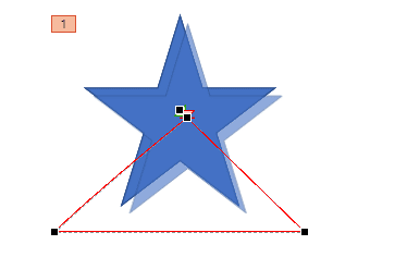 Change from a closed to an open motion path