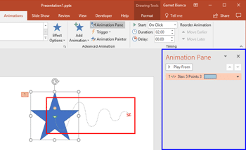 Lock and Unlock Paths for Motion Path Animations in PowerPoint 2016 for Windows
