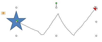 Custom Motion Path applied to a Star shape needs to be edited Custom Motion Path applied to a Star shape needs to be edited