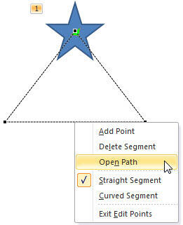 Line segment editing options Line segment editing options