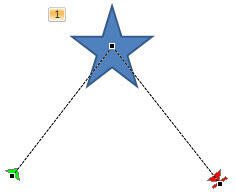 Selected segment deleted from the motion path Selected segment deleted from the motion path