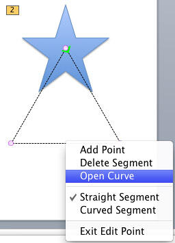 Line segment editing options Line segment editing options