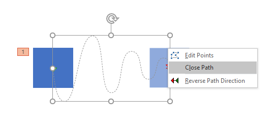 Close Path option to be selected