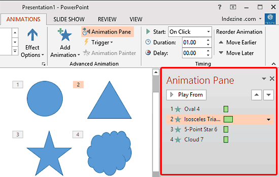 Animation Pane within the PowerPoint interface