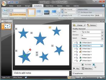Learn PowerPoint: Re-Ordering Animation
