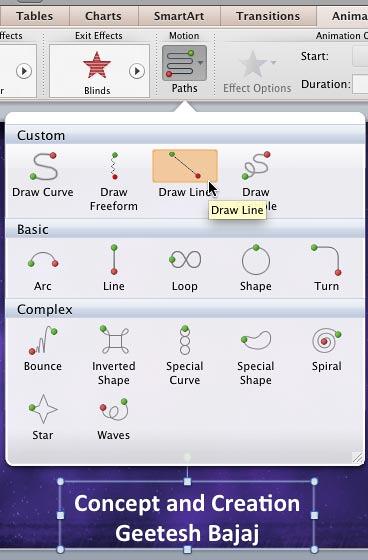 Draw Line option Draw Line option