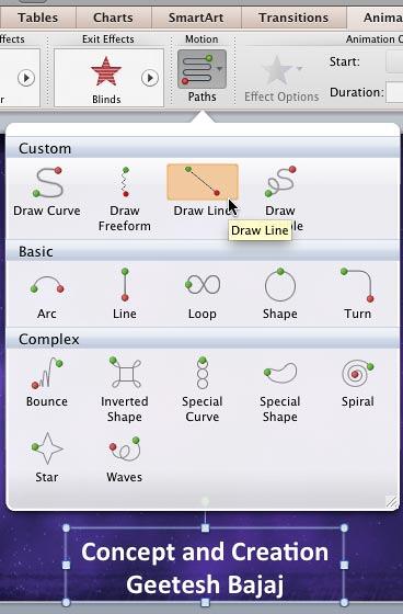 Draw Line option