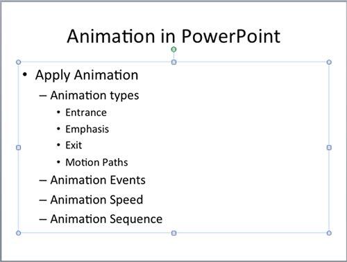 Animate Text in PowerPoint 2011 for Mac