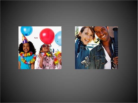 Slide with two pictures inserted Slide with two pictures inserted