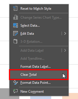 Clear Total in PowerPoint 365 for Windows