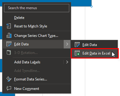 Edit data in Excel