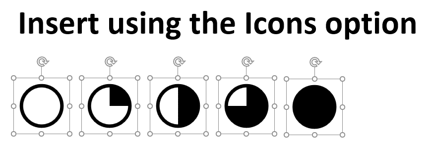 Line up your Harvey balls in PowerPoint 365 Line up your Harvey balls in PowerPoint 365