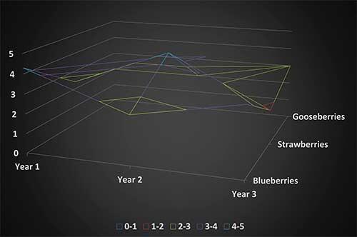 Wireframe 3-D surface chart subtype in PowerPoint