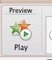 Play button used to preview the animation Play button used to preview the animation