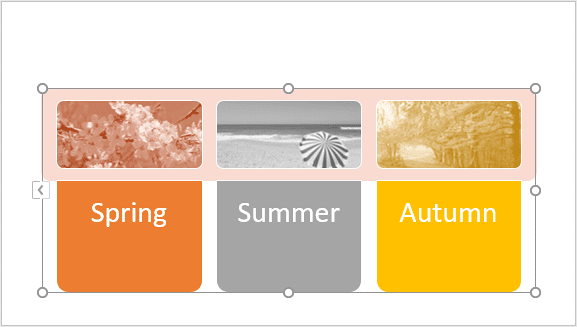 Color of the SmartArt graphic pictures changed Color of the SmartArt graphic pictures changed
