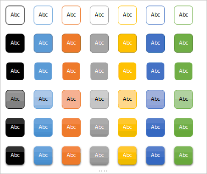 Shape Styles drop-down gallery