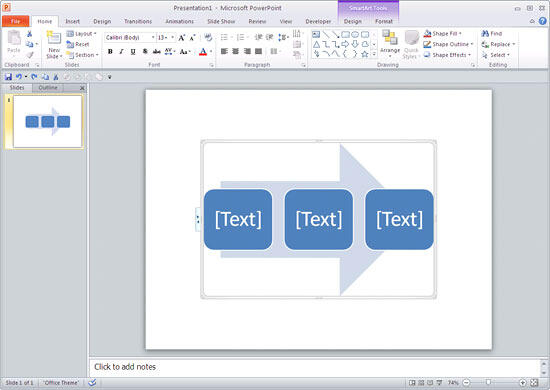 Change Shapes within a SmartArt Graphic in PowerPoint 2010 for Windows