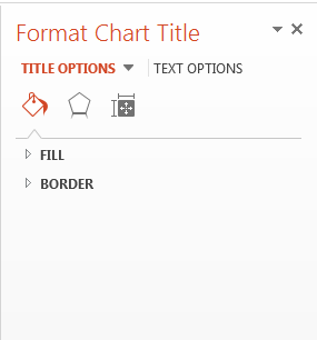 Format Chart Title Task Pane
