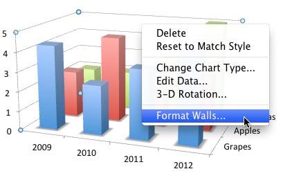 Format Walls option selected