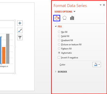 Learn PowerPoint 2013 for Windows: Changing Fill and Border for Chart Elements