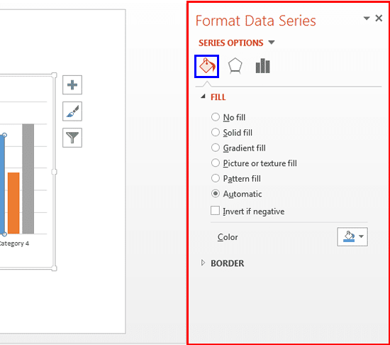 Format Data Series Task Pane