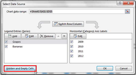 Select Data Source dialog box Select Data Source dialog box
