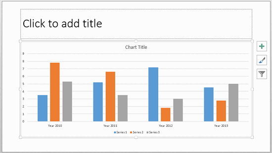 Inserting Charts in PowerPoint 2013 for Windows