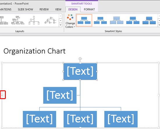 Inserted organization chart