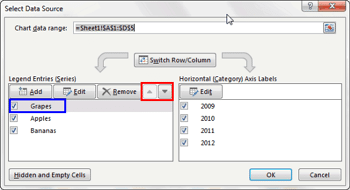 Learn PowerPoint 2013 for Windows: Change Order of Chart Data Series