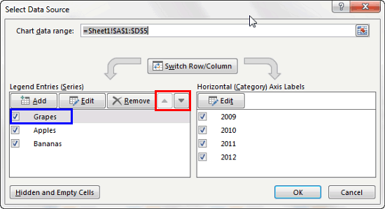 Select Data Source dialog box