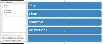 Learn PowerPoint 2007: Text Pane For SmartArt Graphics