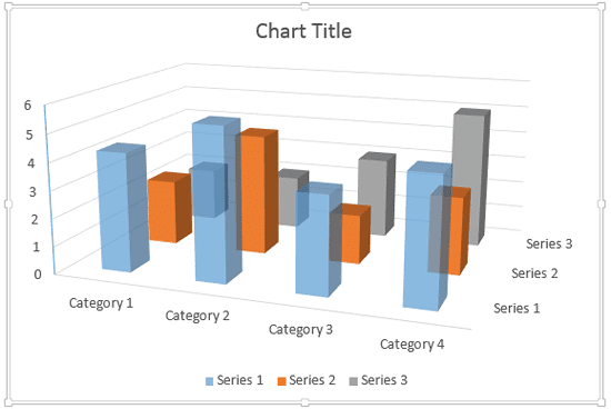 Columns of Series 1 made semi-transparent