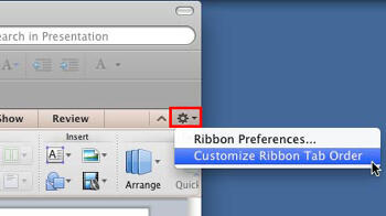 Learn PowerPoint 2011 for Mac: Working with the Ribbon