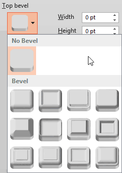 Top bevel