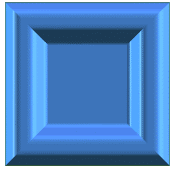 Rectangle shape with 3-D effects applied