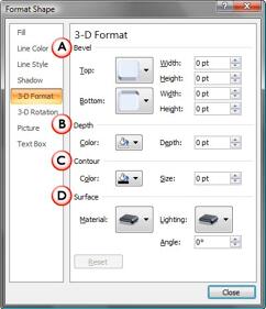 Learn PowerPoint 2007: 3-D Options (Effects) for Shapes