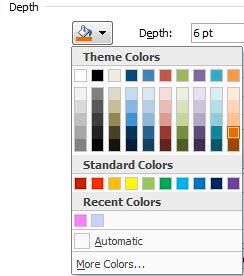 Depth and depth color Depth and depth color
