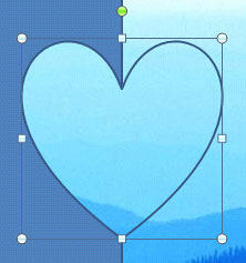 Shape with Slide Background fill