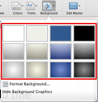 Learn PowerPoint 2011 for Mac: Slide Background Styles