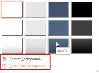 Learn PowerPoint 2013 for Windows: Slide Background Styles