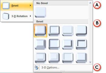 Learn PowerPoint 2007: Apply Bevel Effects to Shapes